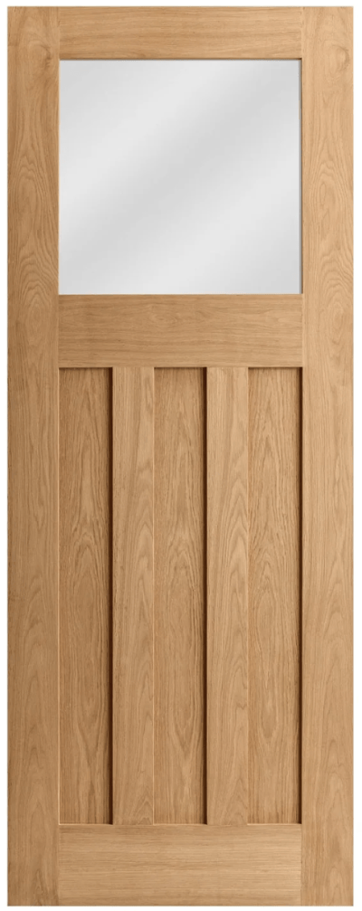 Oak 1930s DX glazed internal door