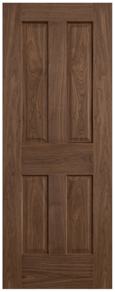 Walnut Victorian 4 panel internal door
