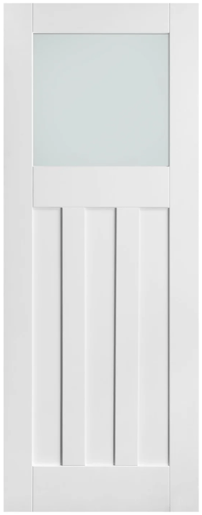 White 1930s DX glazed internal door