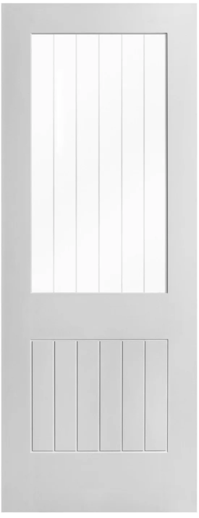 White Cottage glazed internal door