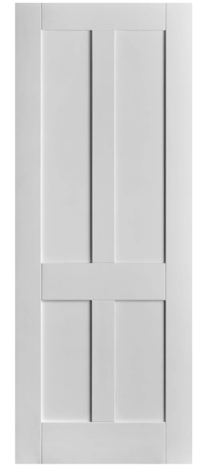White Victorian shaker 4 panel internal door